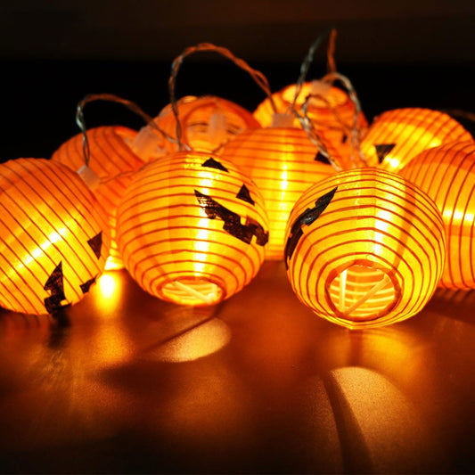 1,2M Halloween Slingerlichten - Pompoen LED Verlichting met 10 Lichten