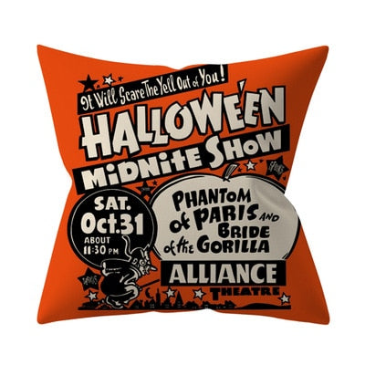 Trick or Treat & Pompoen Kussenhoes / Voor Kussen Maat: 45*45cm