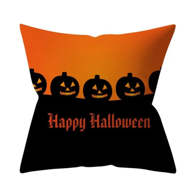 Trick or Treat & Pompoen Kussenhoes / Voor Kussen Maat: 45*45cm