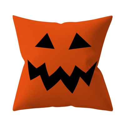 Trick or Treat & Pompoen Kussenhoes / Voor Kussen Maat: 45*45cm